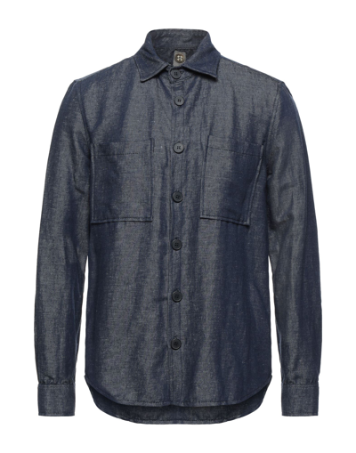 Shop Swiss-chriss Man Shirt Blue Size L Cotton