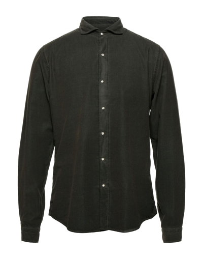 Shop Liu •jo Man Man Shirt Dark Green Size 15 ½ Cotton