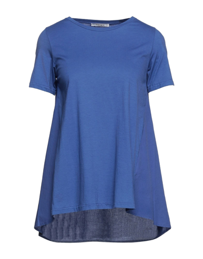 Shop Kangra Cashmere Woman T-shirt Blue Size 4 Cotton, Elastane