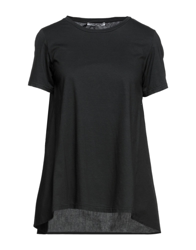 Shop Kangra Cashmere T-shirts In Steel Grey
