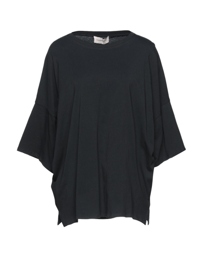 Shop Alexandre Vauthier Woman T-shirt Black Size Xs Cotton