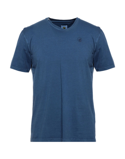 Shop Ciesse Piumini Man T-shirt Slate Blue Size L Cotton
