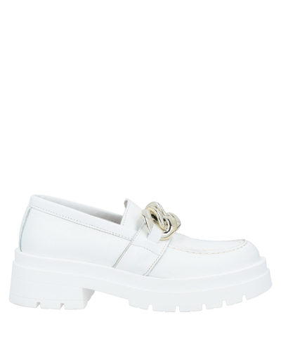 Shop Marotta Loafers In White