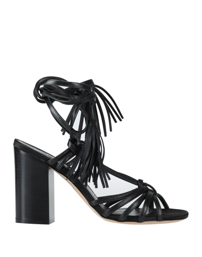 Shop Lella Baldi Woman Sandals Black Size 8 Soft Leather