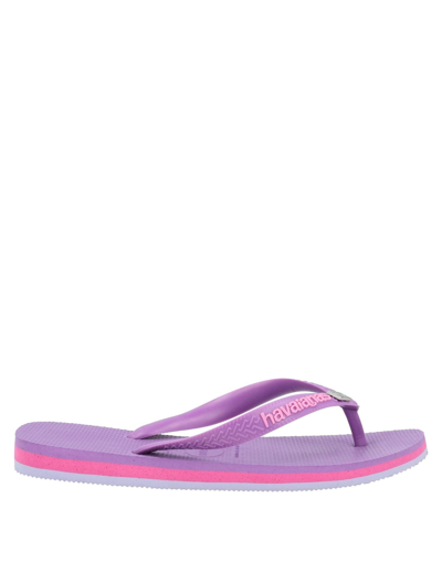Shop Havaianas Toe Strap Sandals In Purple