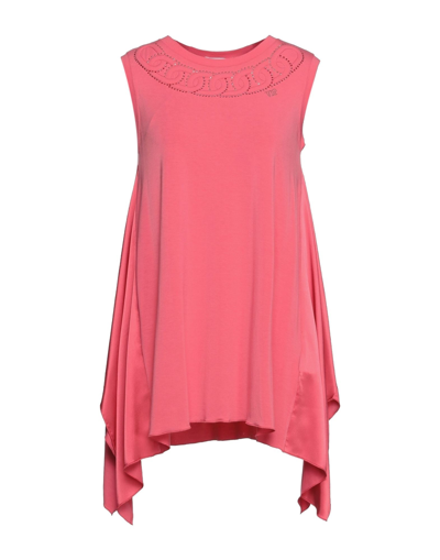 Shop Vdp Collection Woman Mini Dress Fuchsia Size 6 Viscose, Elastane, Acetate, Silk In Pink