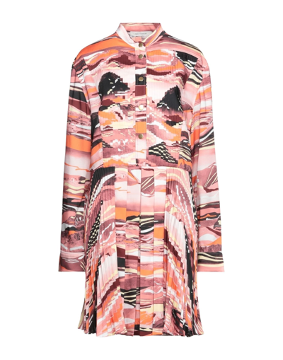 Cedric Charlier Short Dresses In Orange