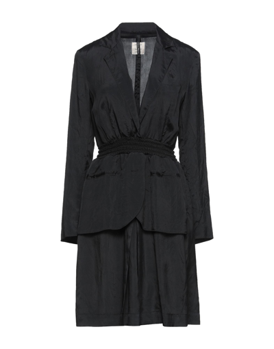 Shop Santoni Edited By Marco Zanini Woman Mini Dress Black Size 6 Viscose, Silk