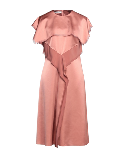 Shop Cedric Charlier Woman Midi Dress Pastel Pink Size 10 Polyester