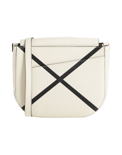 Shop Valextra Woman Cross-body Bag Ivory Size - Soft Leather In White