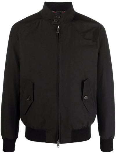 Shop Baracuta High-neck Bomber Jacket In Black