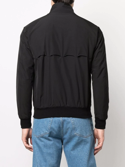 Shop Baracuta High-neck Bomber Jacket In Black