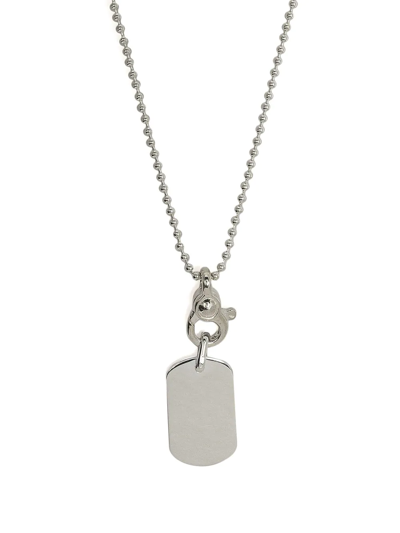 Shop Martine Ali Dog-tag Necklace In Silber