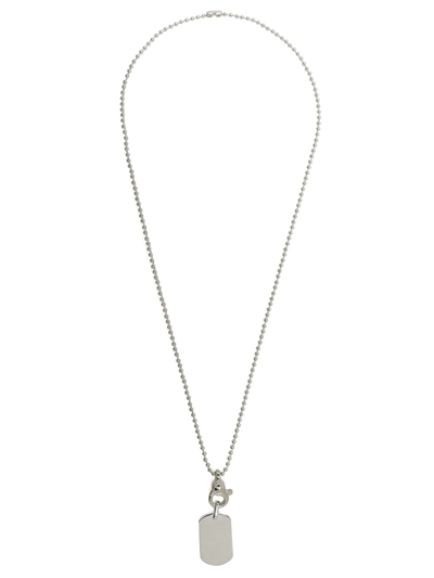 Shop Martine Ali Dog-tag Necklace In Silber
