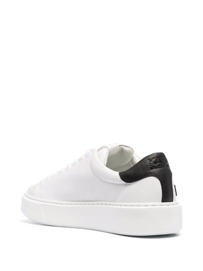 Karl Lagerfeld Karl Injekt Embossed-logo Low-top Sneakers In Weiss