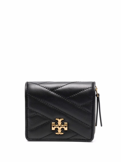 Shop Tory Burch Quilted Leather Wallet In Schwarz