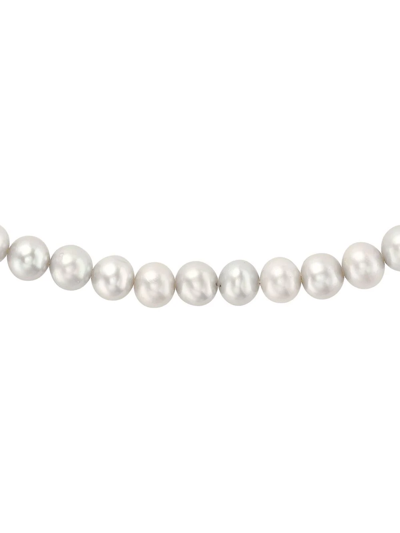 Dower & Hall Pearl-detail Necklace In Silber