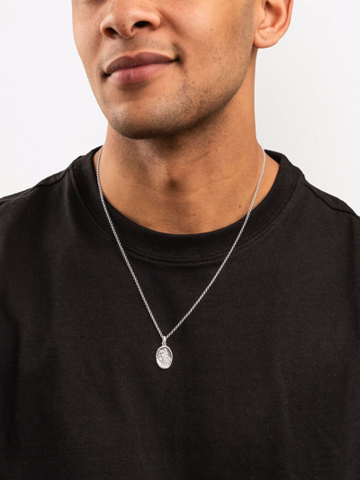 Dower & Hall Chain-link Pendant Necklace In Silver