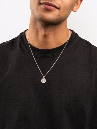 Dower & Hall Sispence Story Pendant Necklace In Silver
