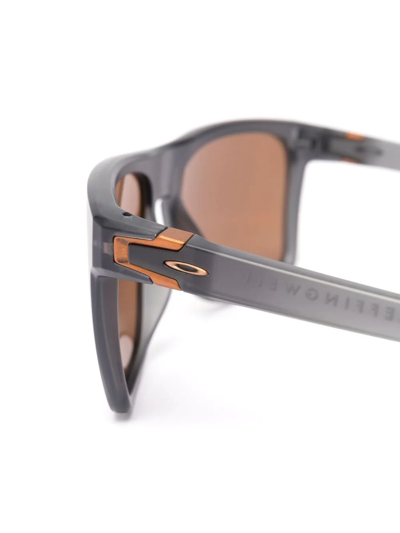 Oakley Leffingwell Rectangular-frame Sunglasses In Grau