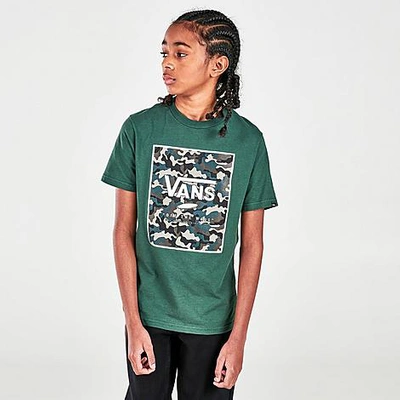 Vans Kids' Boys' Print Box Logo T-shirt In Sycamore/camo | ModeSens