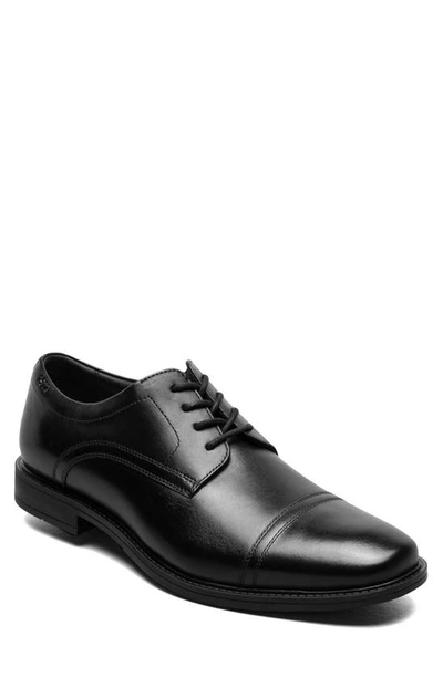 Nunn Bush Baxter Mens Solid Leather Oxfords In Black