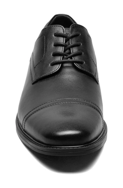 Nunn Bush Baxter Mens Solid Leather Oxfords In Black