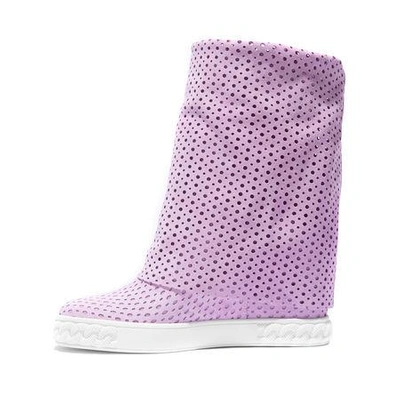 Shop Casadei Sneakers In Quartz Rose