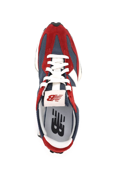 Shop New Balance 327 Sneakers In Blue,red,white