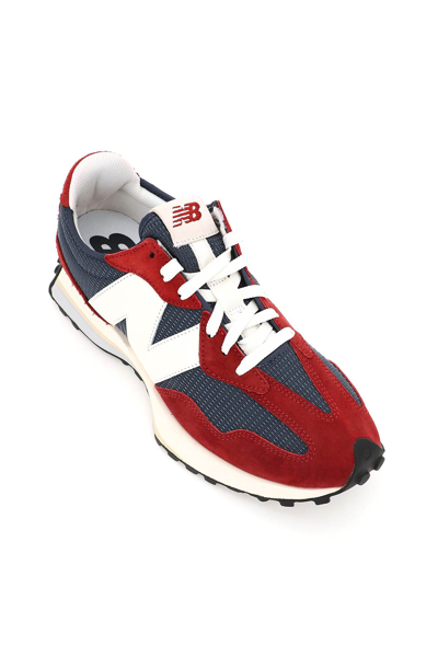 Shop New Balance 327 Sneakers In Blue,red,white