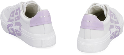 Shop Givenchy City Sport Leather Low-top Sneakers In White