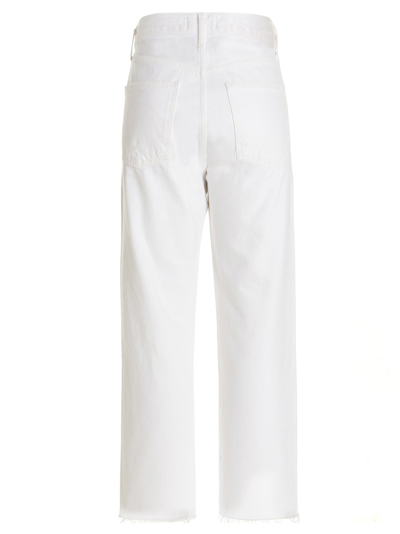 Shop Agolde Denim 90s Jeans In White