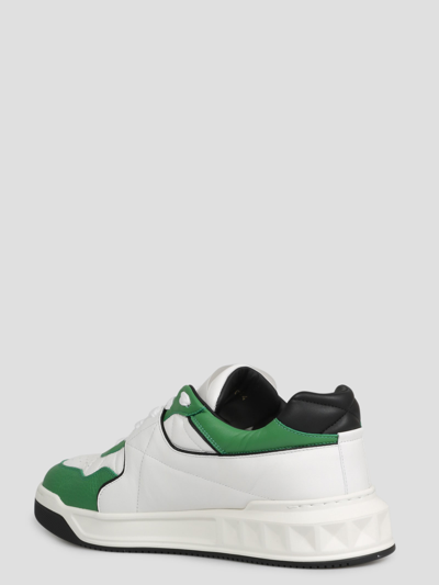 Shop Valentino Low Top One Stud Sneaker In White