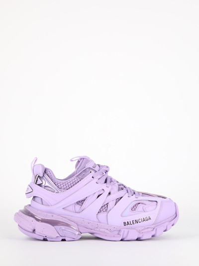 Shop Balenciaga Track Lilac Sneakers
