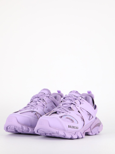 Shop Balenciaga Track Lilac Sneakers