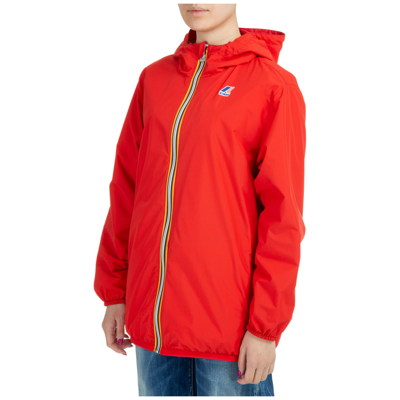 Shop Fendi K-way Waterproof Jacket In Rosso