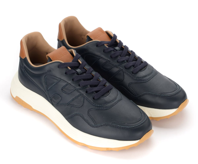 Shop Hogan Hyperlight Sneakers In Night Blue Leather