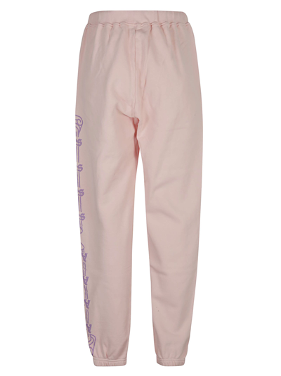 Shop Aries Side Print Track Pants In Pink