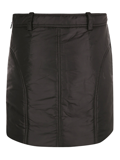 Shop Khaite Zip Pocket Skirt In Black