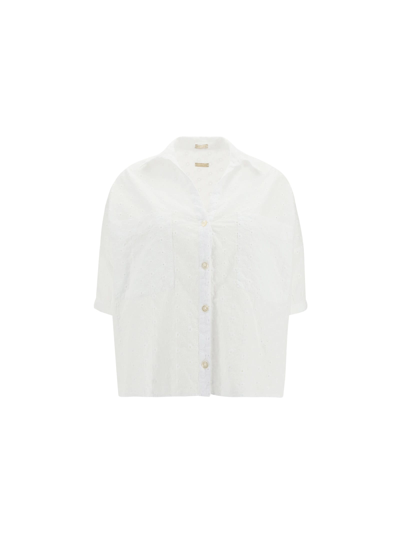 Shop Massimo Alba Ceci Shirt In Bianco