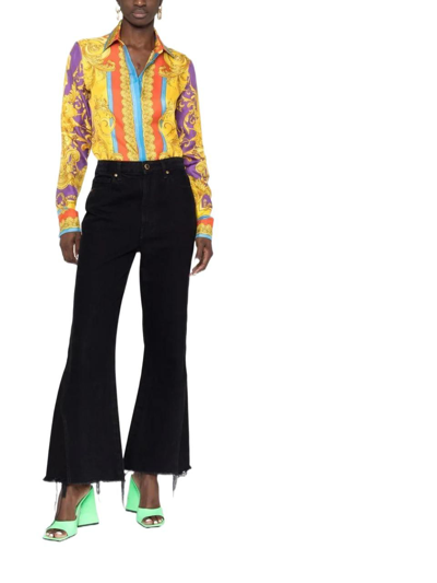 Shop Versace Women's Multicolor Silk Shirt