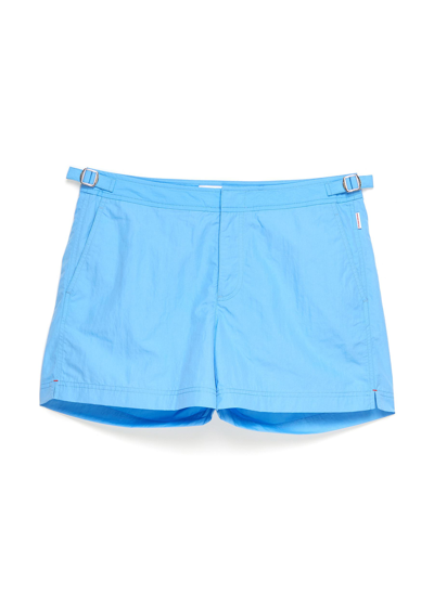 Shop Orlebar Brown ‘setter Ii' Adjustable Side Belt Swim Shorts In Blue