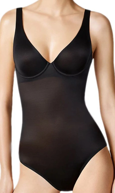 Shop Wolford Ladies Black Silky Smooth Sheer Touch Forming Bodysuit, Brand Size 38e