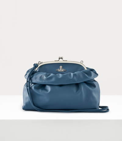 Vivienne Westwood Eva Clutch Crossbody Bag In Blue