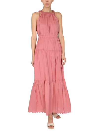 Shop Michael Michael Kors Cotton Dress In Pink