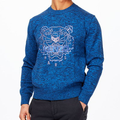 Shop Kenzo Men's Sweater In Blu