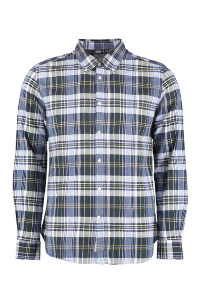 Shop Woolrich Checked Cotton Shirt In Multicolor