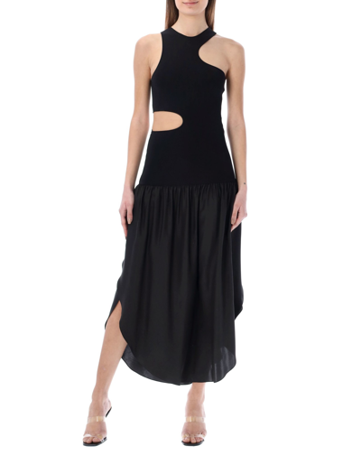 Shop Stella Mccartney Cut-out Dress In Black