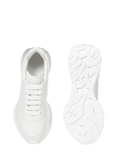 Shop Alexander Mcqueen Sprint Runner Sneakers <br> In White