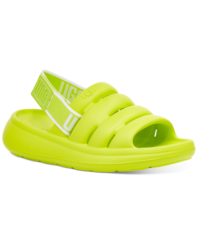 Shop Ugg Sport Yeah Slingback Sandals In Key Lime